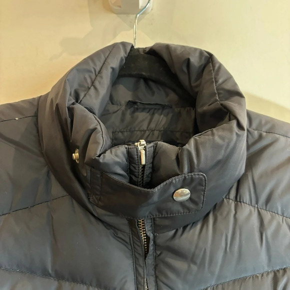 LAND’S END Sz XL Goose Down Many Pockets Funnel Neck Zipper Puffer  Coat Jacket - Picture 3 of 12